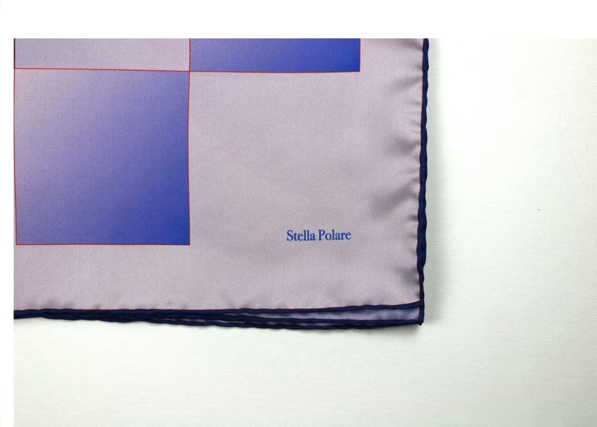 Foulard "Samarkandomania" blue degradé par Silk scarf
