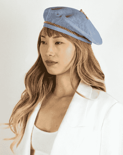 Béret en denim par Marais béret