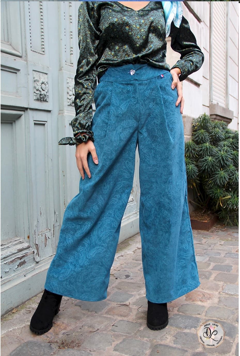 Pantalon Grand Bleu par Axelle Laure