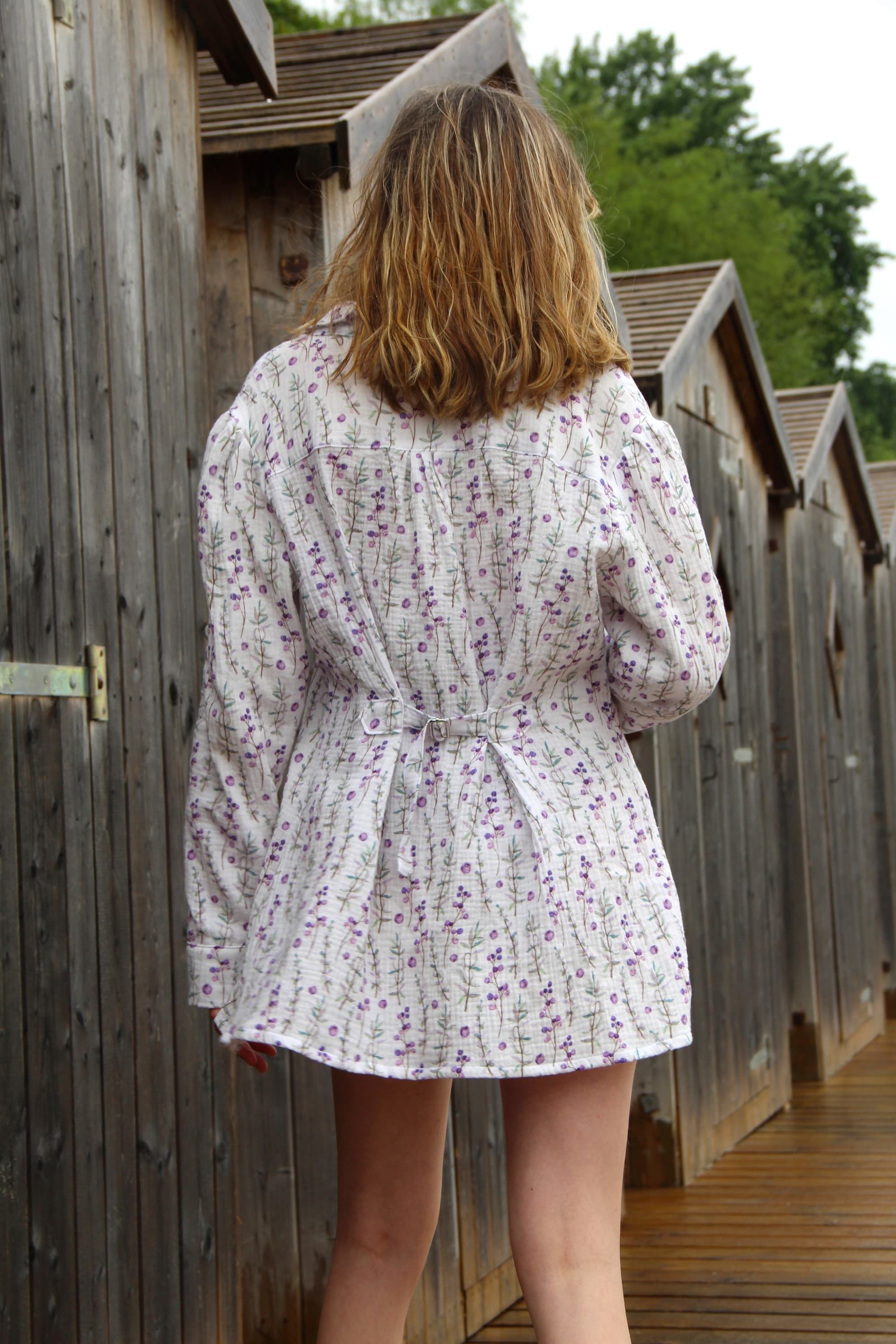 Sur-chemise Lavande Par Axelle Laure