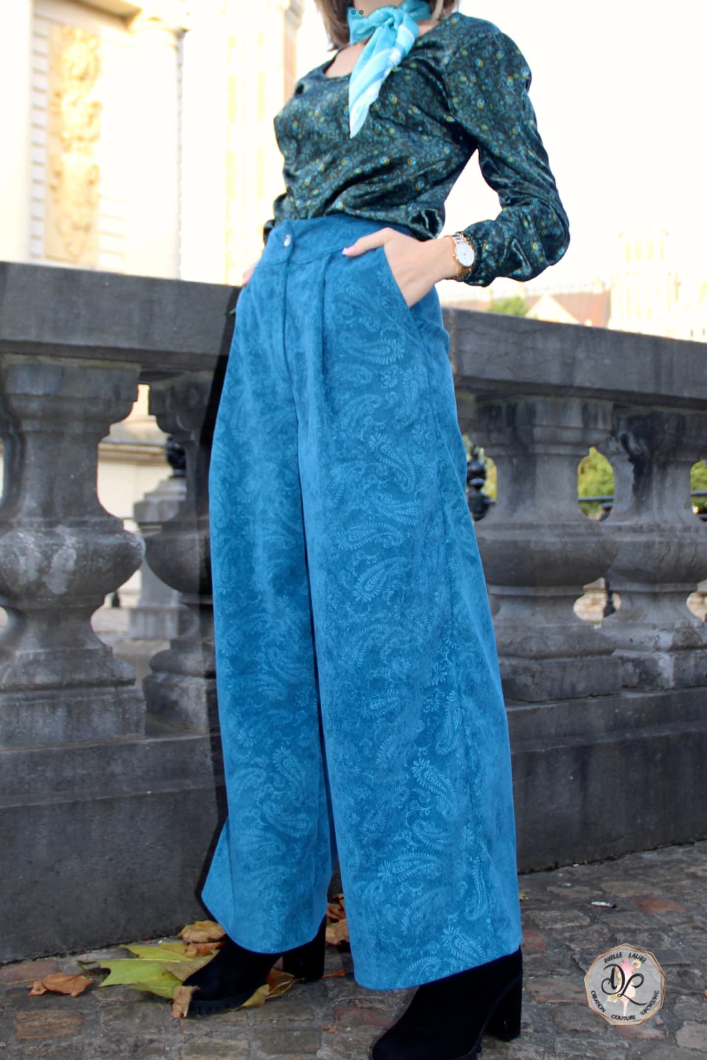 Pantalon Grand Bleu par Axelle Laure