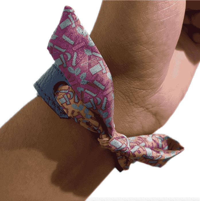 Bracelet "urgence de joie" Bleu/Rose Stella Polar