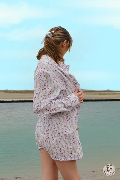 Sur-chemise Lavande Par Axelle Laure