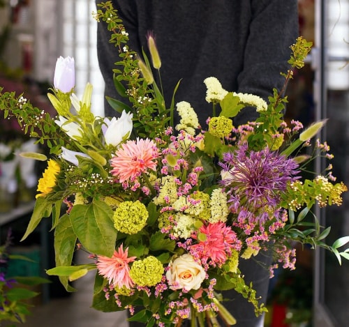 Bouquet de fleurs fraîches personnalisé