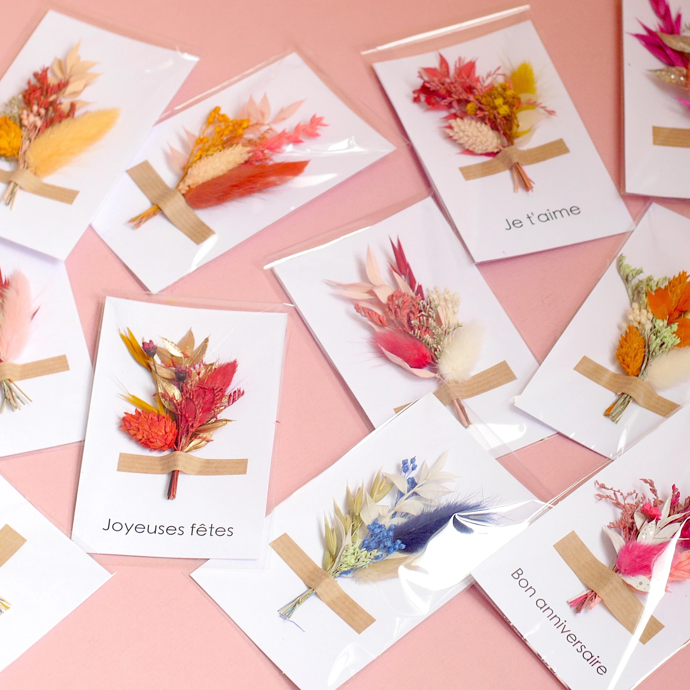 Kit DIY cartes fleuries (x5)