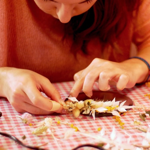 Atelier DIY miroir fleuri