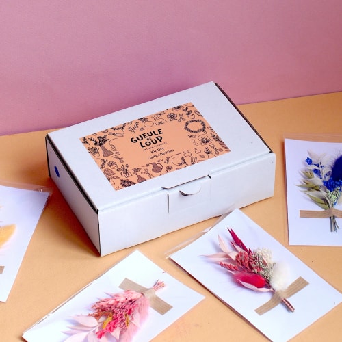 Kit DIY cartes fleuries (x5)