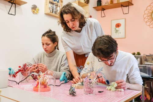 Atelier DIY cloche en fleurs séchées