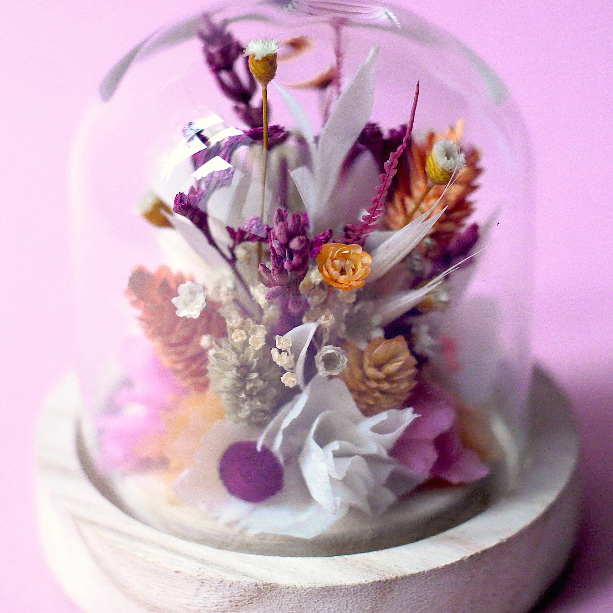 Mini cloche fleurie "Virgin Suicides"