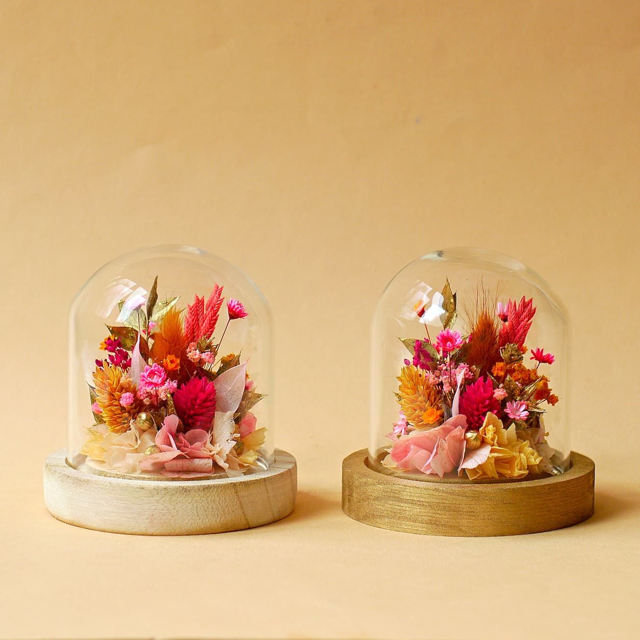 Atelier DIY mini cloche en fleurs séchées