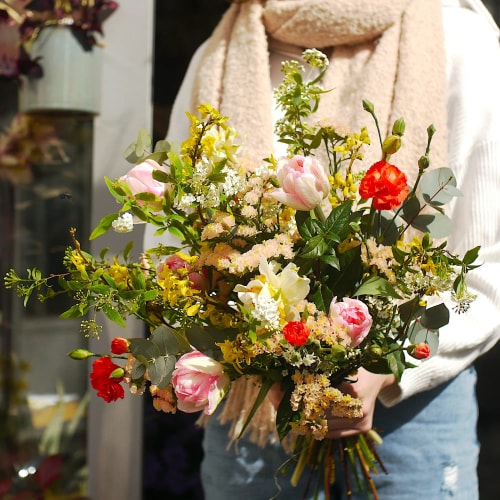 Abonnement mensuel de fleurs fraîches (Avec livraison)