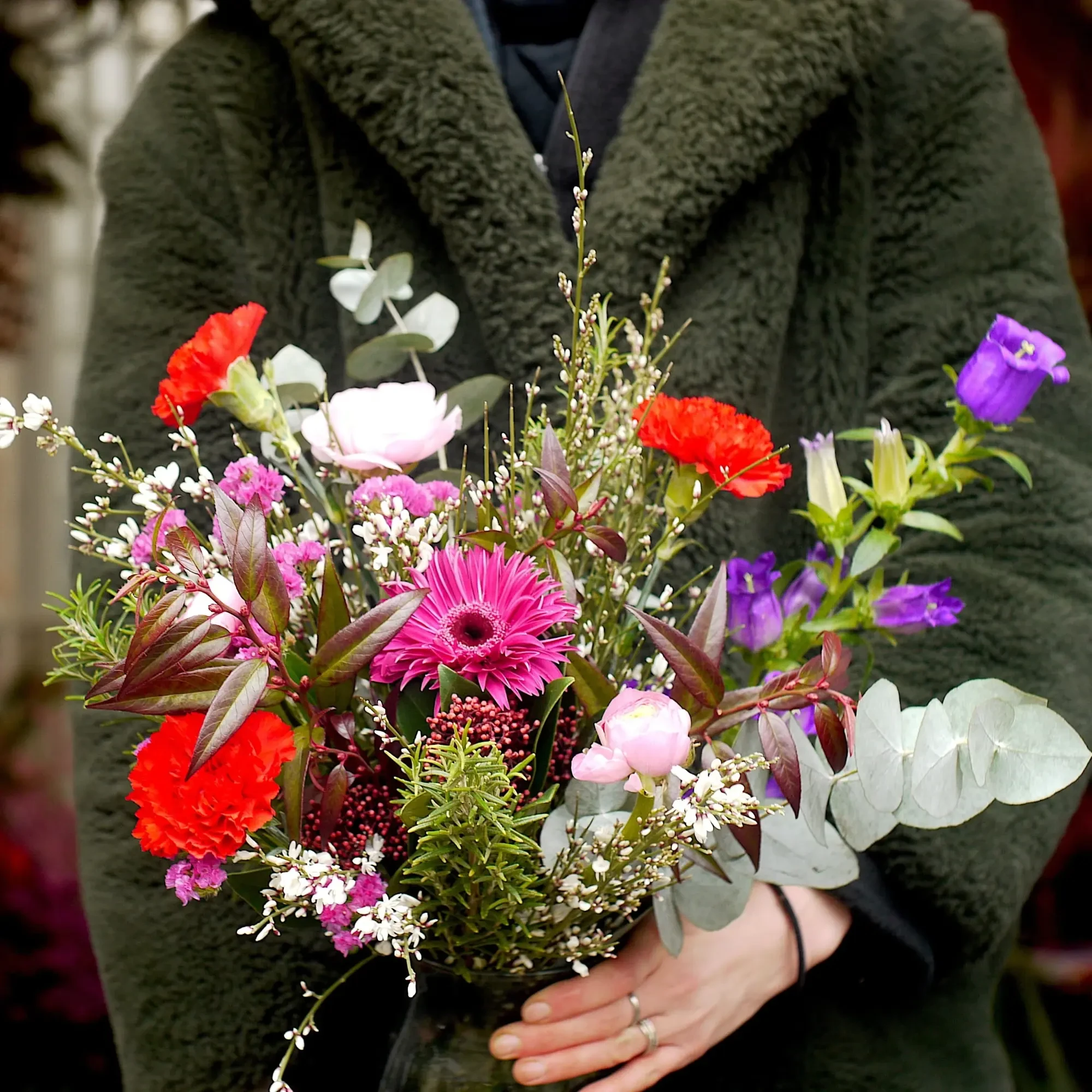 Bouquet de fleurs fraîches personnalisé