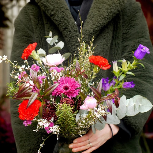 Bouquet de fleurs fraîches personnalisé