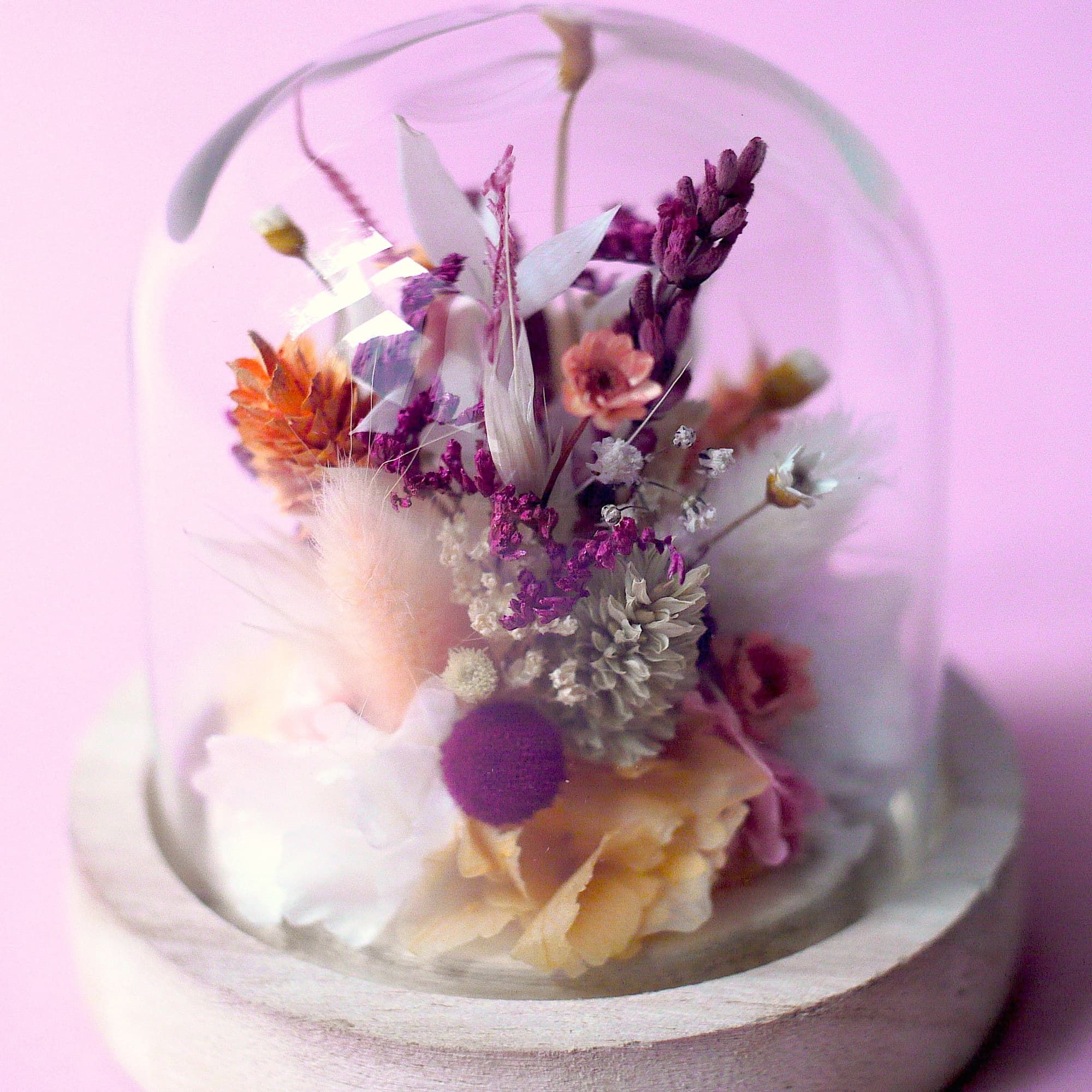 Mini cloche fleurie "Virgin Suicides"