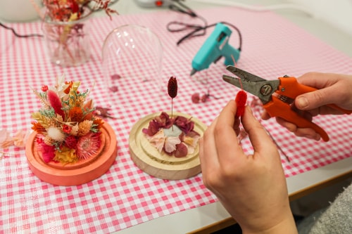 Atelier DIY cloche en fleurs séchées