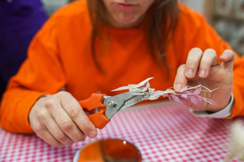 Atelier DIY miroir en fleurs séchées