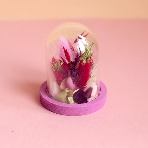 Cloche fleurie XS violette