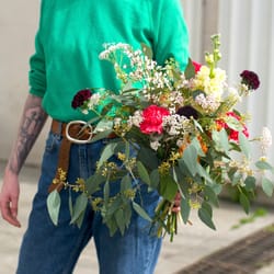 Bouquet de fleurs fraîches personnalisé