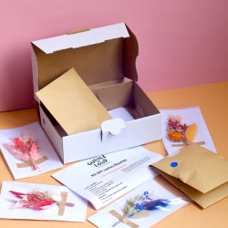 Kit DIY cartes fleuries (x5)