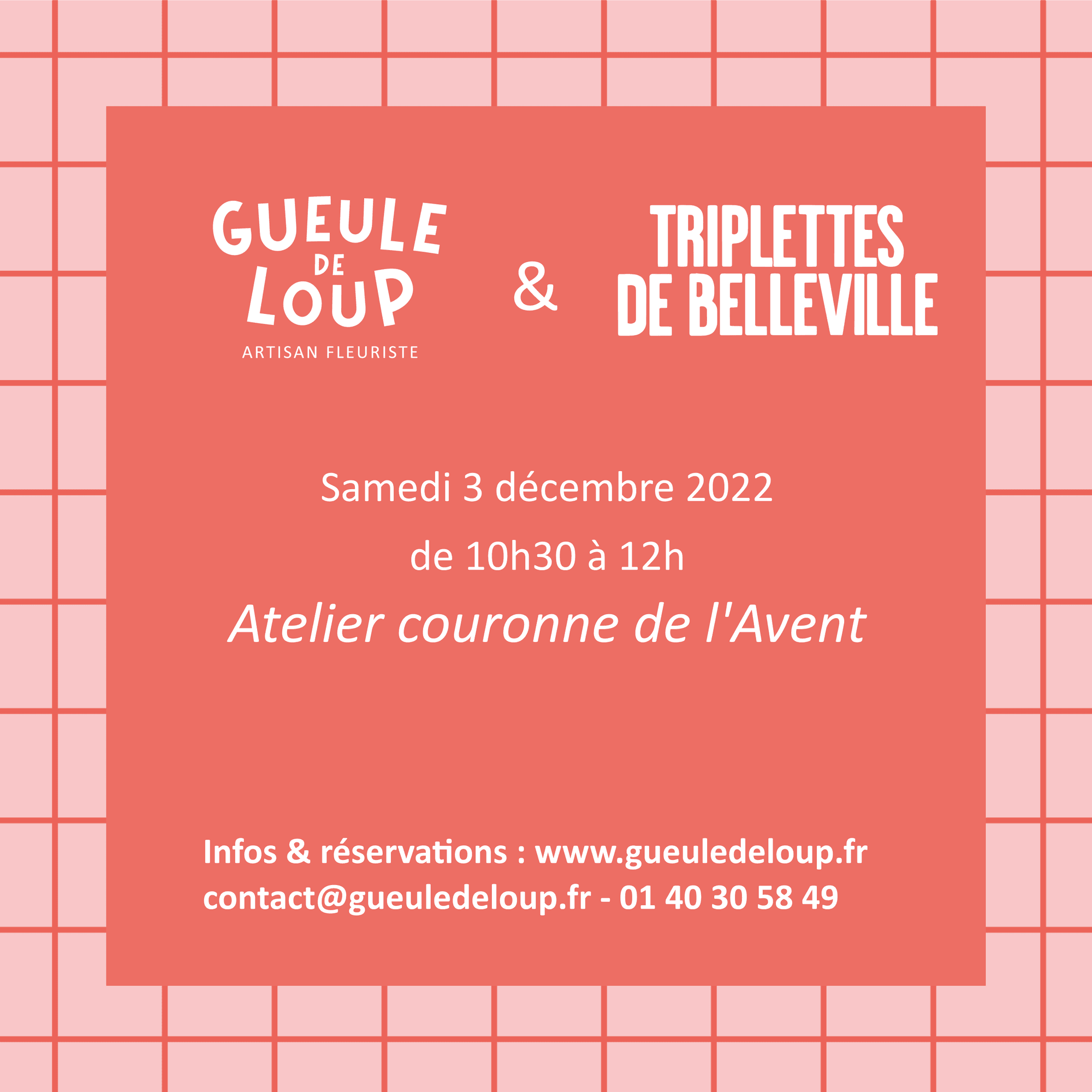 Atelier DIY couronne de l'Avent