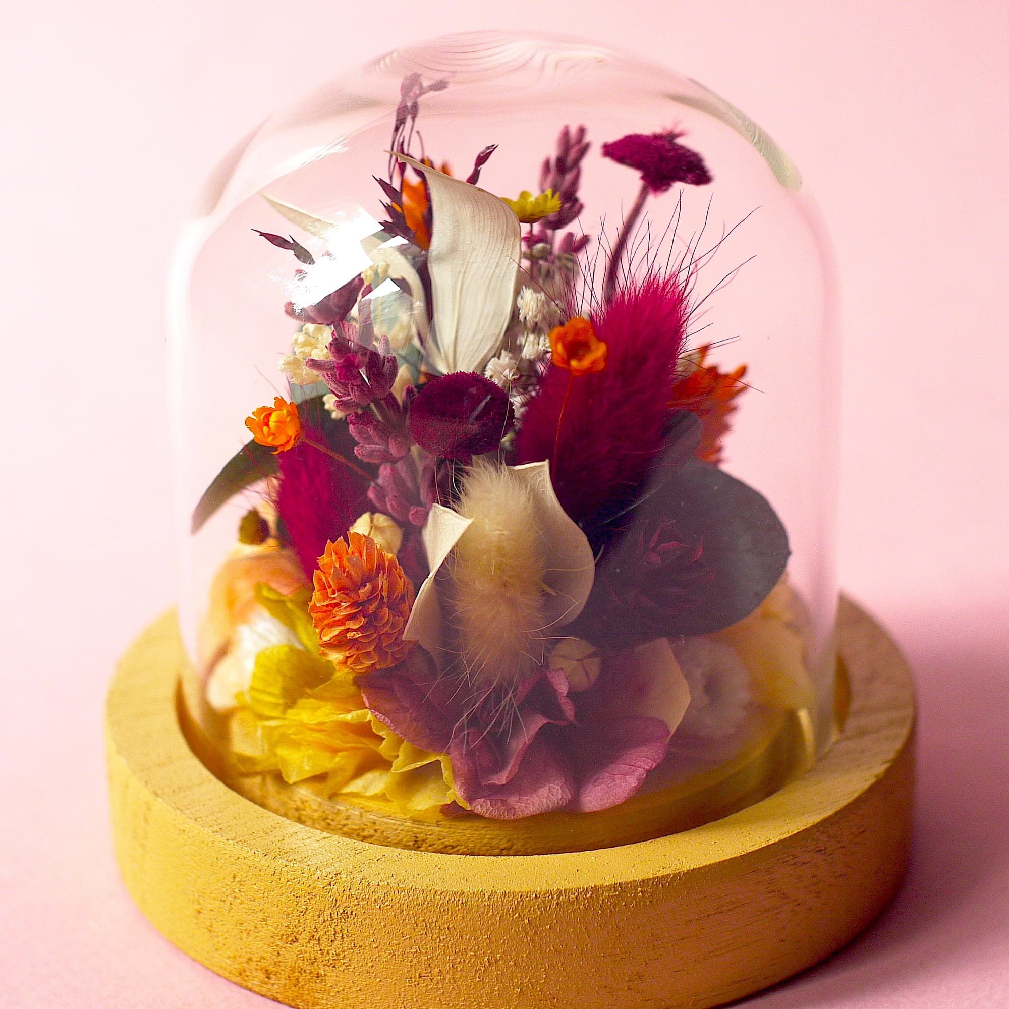 Mini cloche fleurie "Harry & Sally"