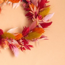 Couronne murale orange