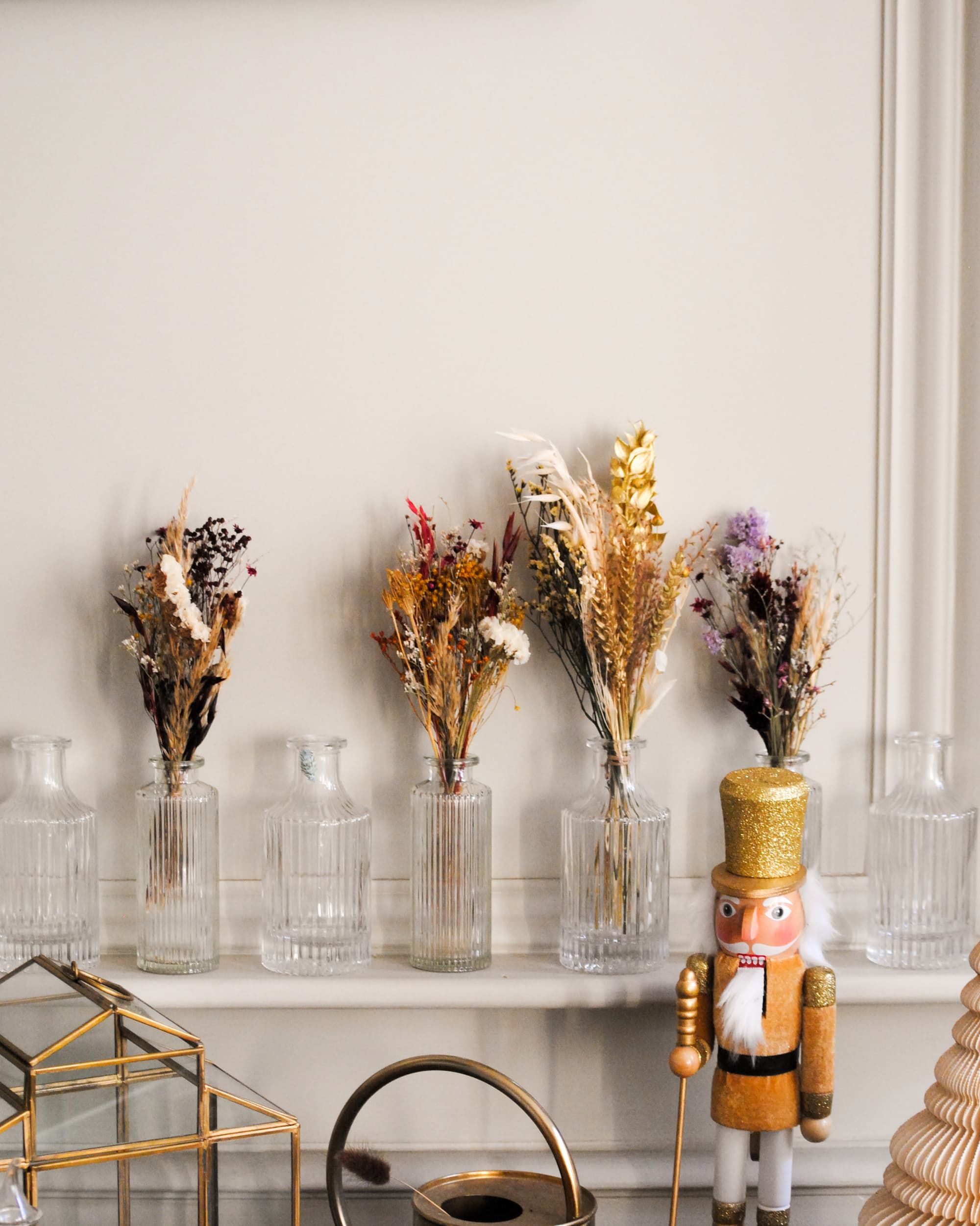 Ensemble vase et bouquet