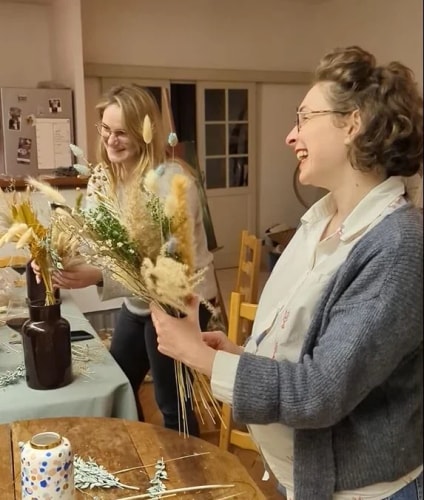 07 février - atelier fleurs séchées