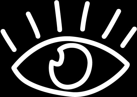 Un œil stylisé avec des rayons de lumière émanant, représentant la vision ou l'observation.