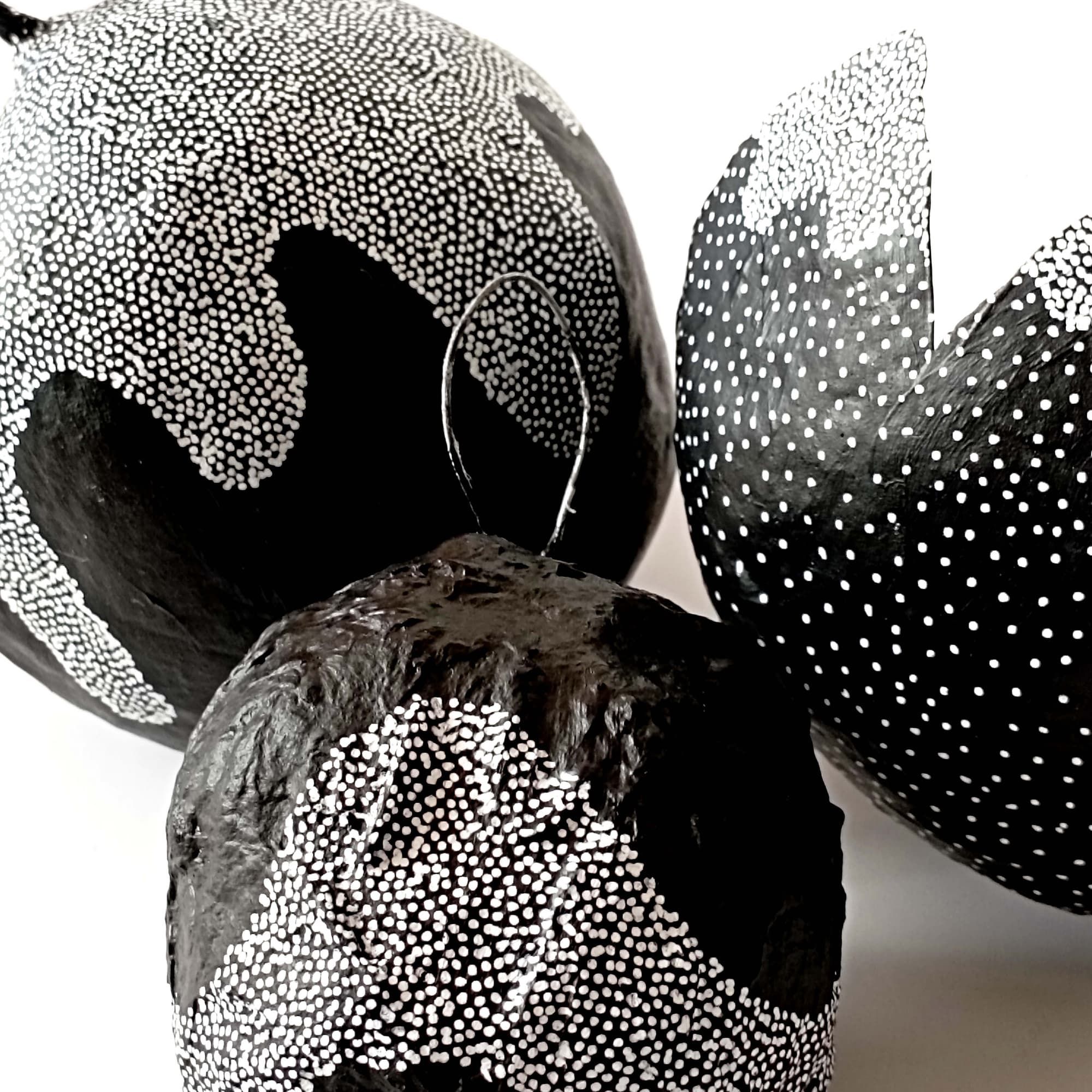 Boules de Noël noir et blanc