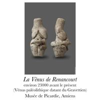 Illustration originale d'après le Vénus de Renancourt - 10x15 cm