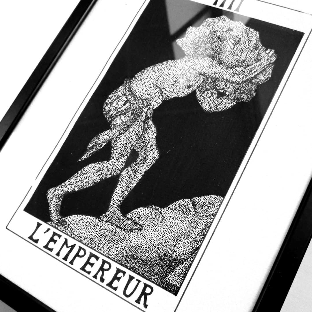 Illustration originale L'empereur - 13x18 cm
