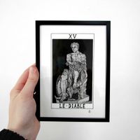 Illustration originale Le Diable - 13x18 cm