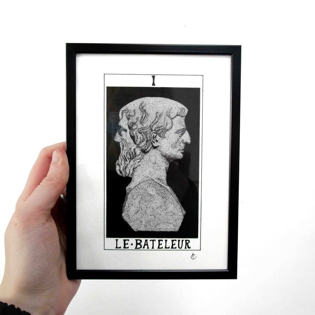 Illustration originale Le Bateleur - 13x18 cm