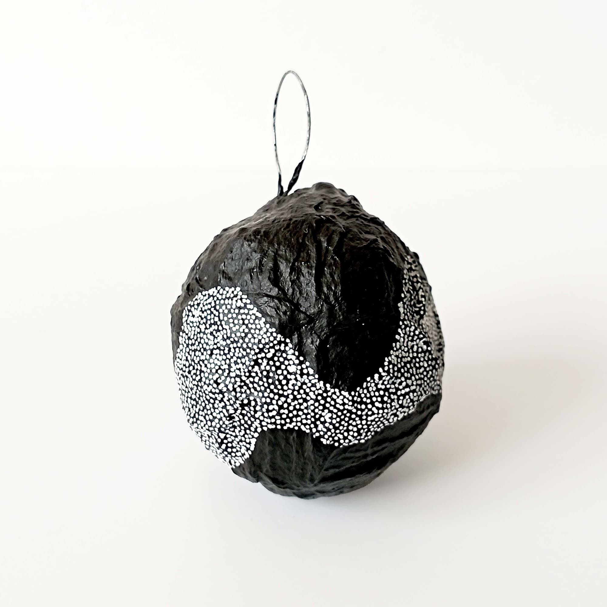Boules de Noël noir et blanc