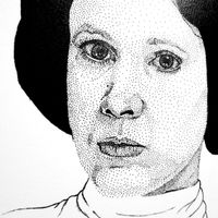 Print Leia Star Wars A5 - 14,8x21 cm