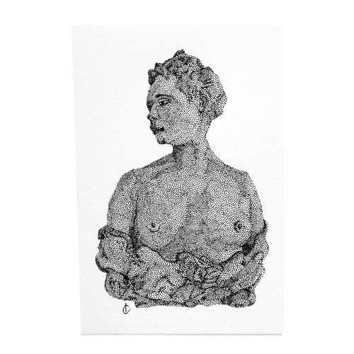 Illustration originale d'après L'Indifférence de Alfred-Philippe Roll - 10x15 cm
