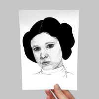 Print Leia Star Wars A5 - 14,8x21 cm