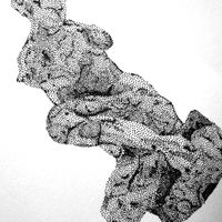 Illustration originale d'après la Femme accroupie de Jean-Baptiste Carpeaux - 10x15 cm