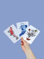 Carte postale Bouquet de fleurs et papillons