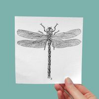 Print Libellule 15x15 cm