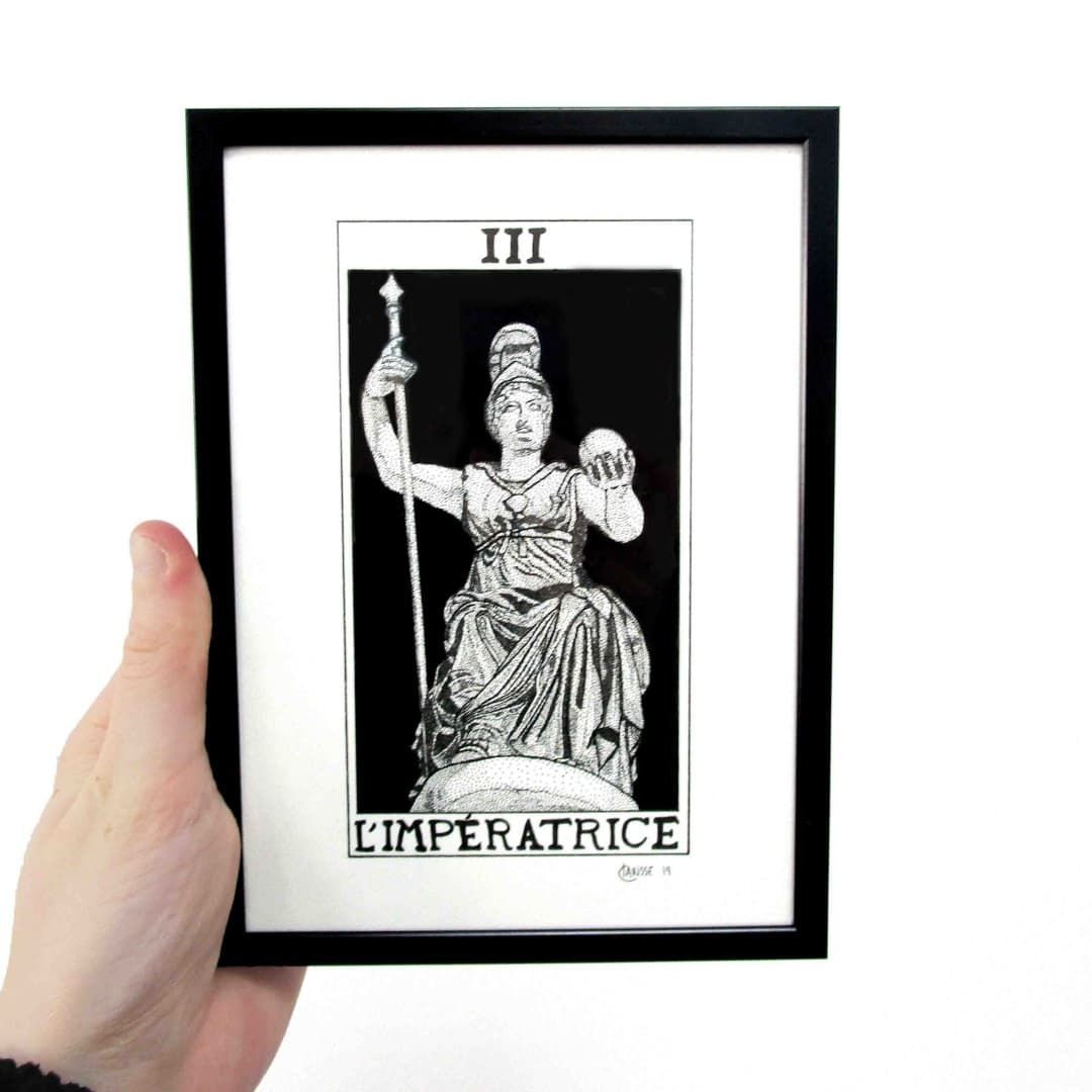 Illustration originale L'Impératrice - 13x18 cm