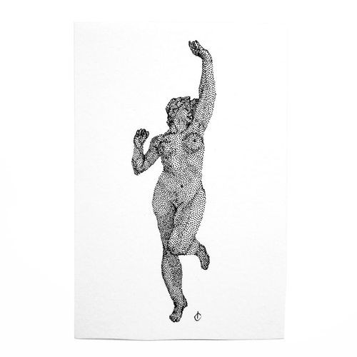 Illustration originale d'après Bello matinado de Félix Charpentier - 10x15 cm