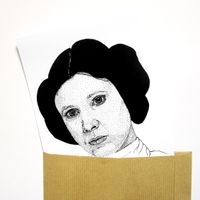 Print Leia Star Wars A5 - 14,8x21 cm