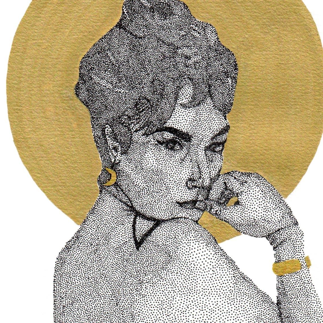 Illustration originale Flavie - 15x21 cm