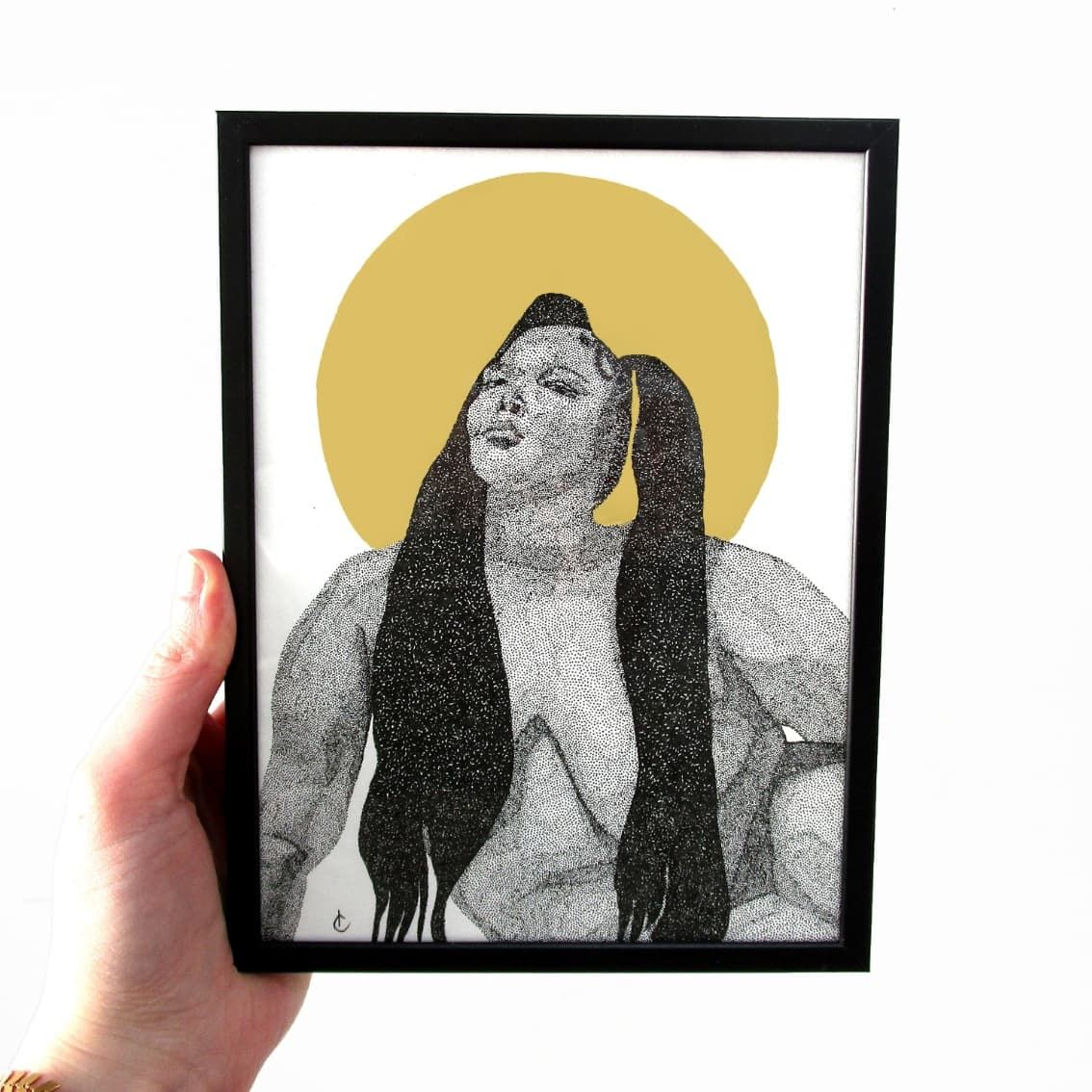 Illustration originale Lizzo - 15x21 cm