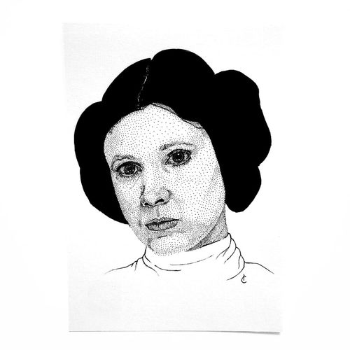 Print Leia Star Wars A5 - 14,8x21 cm