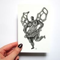 Illustration originale d'après La Tempérance de Niki de Sait Phalle - 10x15 cm