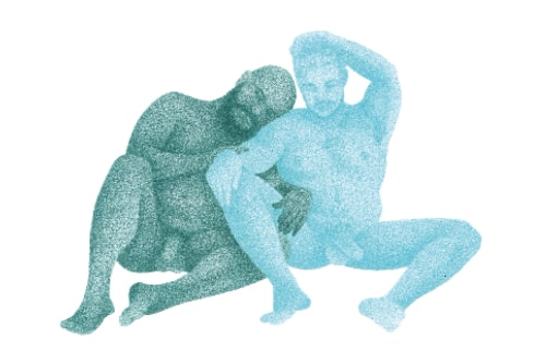 Cartes postales - triptyque duos amoureux