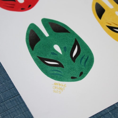 Masques Kitsune